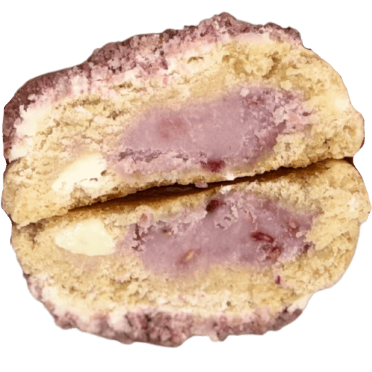 White Chocolate Rasberry Stuff'd Cookie